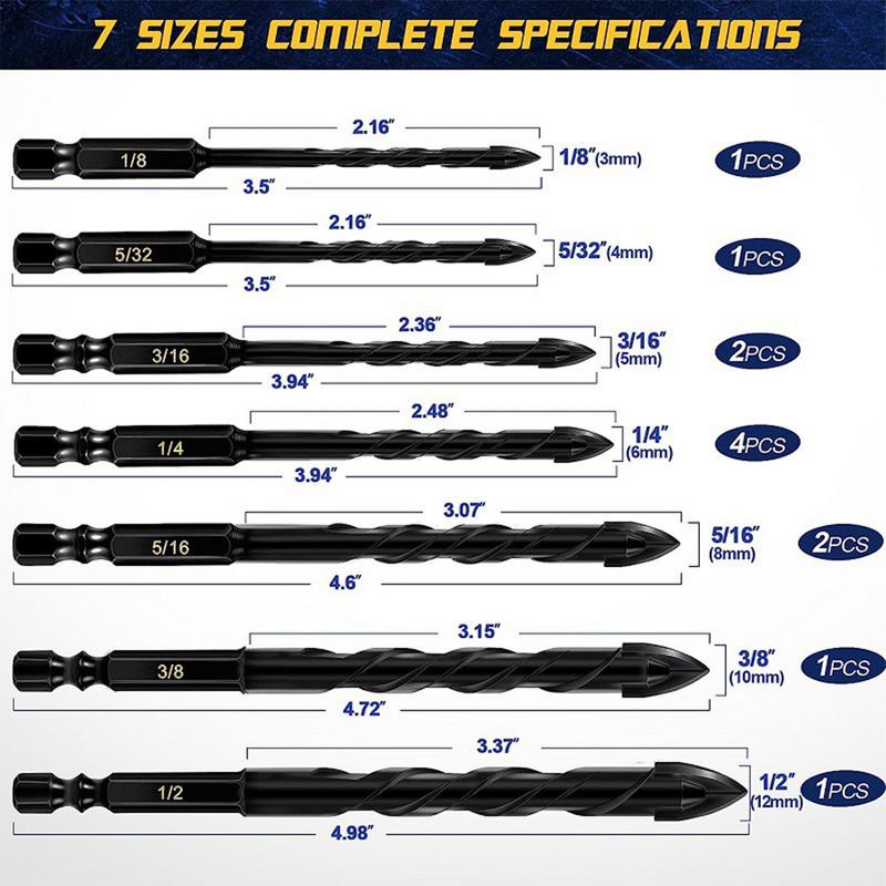 Bit Set For Drill Drill Bits For Stainless Steel Quick-Change Shock-Resistant Anti-Slip Socket Tool Precise Drilling For