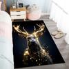 New product Sparkling Golden Light Stag Carpet for Living Room Bedroom Bedside Floor Mat Cloakroom Children Play Mat Area Rug