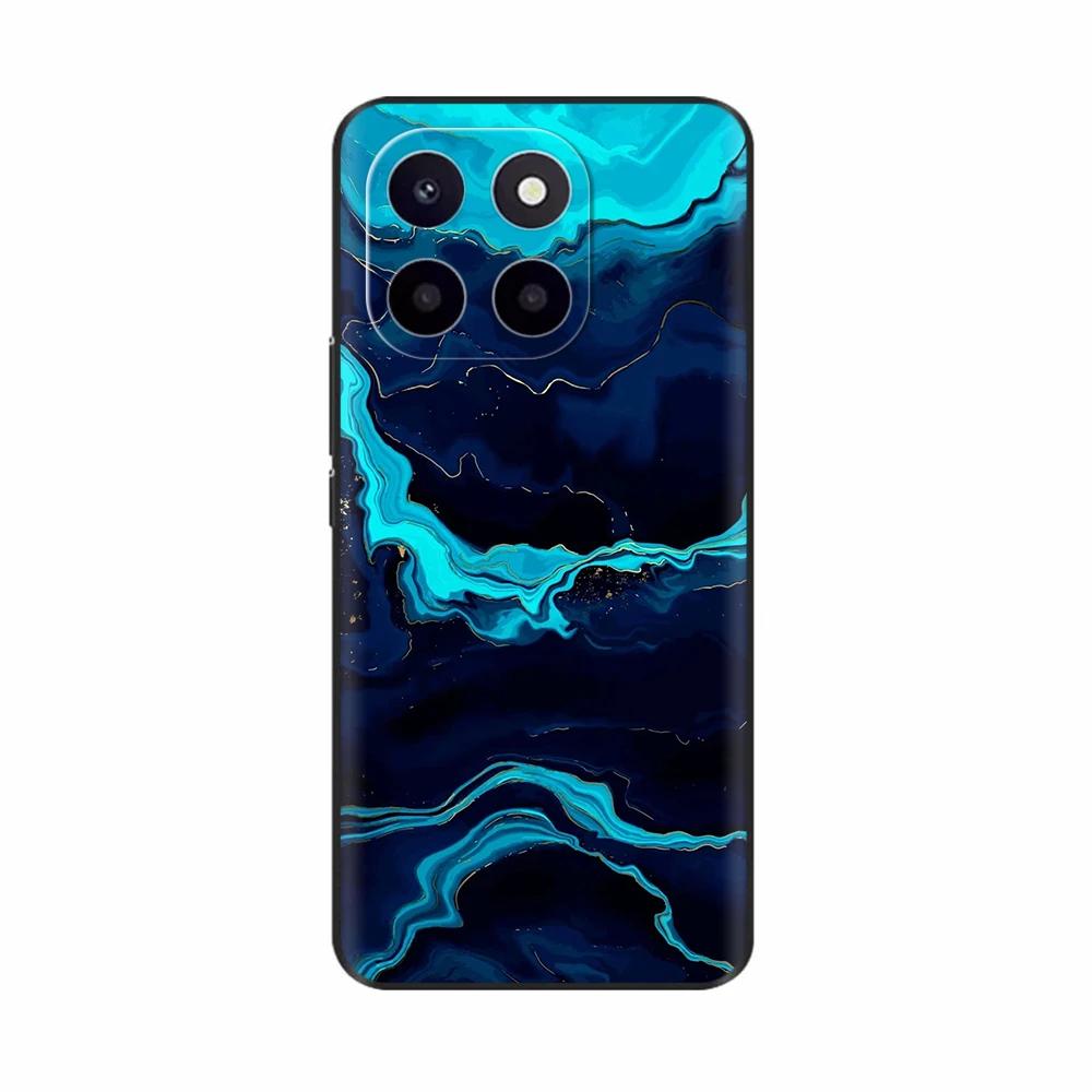 Pro Honor X6c Pouzdro Roztomilé TPU Silikonové Pouzdra na Telefon Pro Honor X6c Zadní Kryt HonorX6c X 6C Tištěná Květina Měkký Silikon Coque Fundas