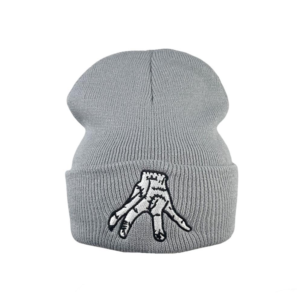 1pcs Beanies Windproof Warm Knitted Hat Outdoor Sports Riding Cap Unisex Autumn And Winter Couple Gift Black