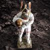 Yaratıcı Reçine Uzay Köpek Astronot Köpek Uzay Kedi Dekorasyon Spaceman Ev Dekorasyon Reçine El Sanatları