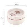 1Pcs Portable Lunch Box Stackable Leakproof Container Microwave Heating Round Shape Food Container for Office School