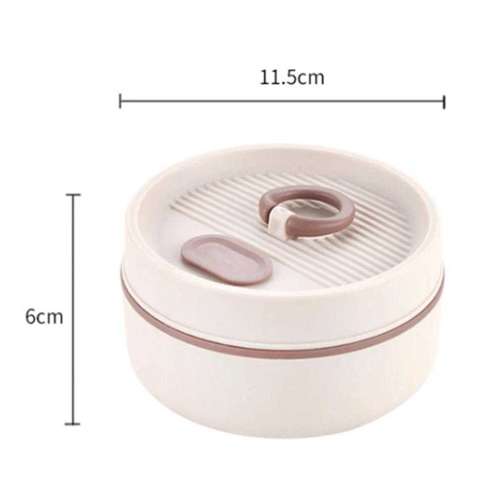 1Pcs Portable Lunch Box Stackable Leakproof Container Microwave Heating Round Shape Food Container For Office School