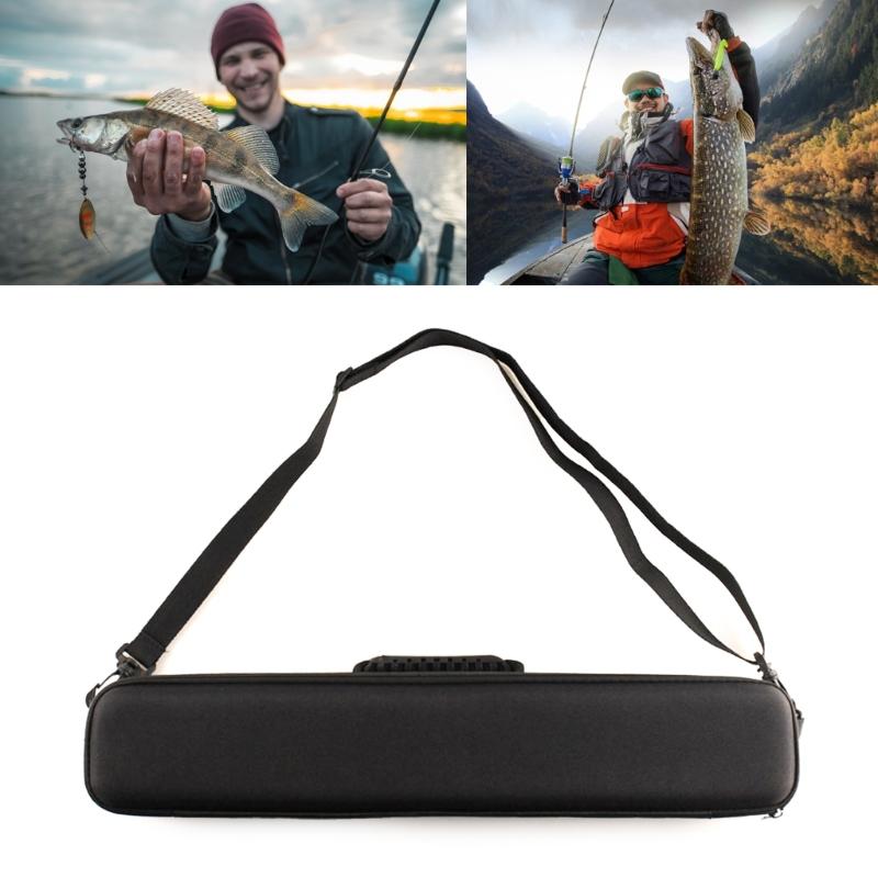 Fishing Rod and Reel Carrying Case EVA Outdoor Fishing Rod Storage Bag Organizers