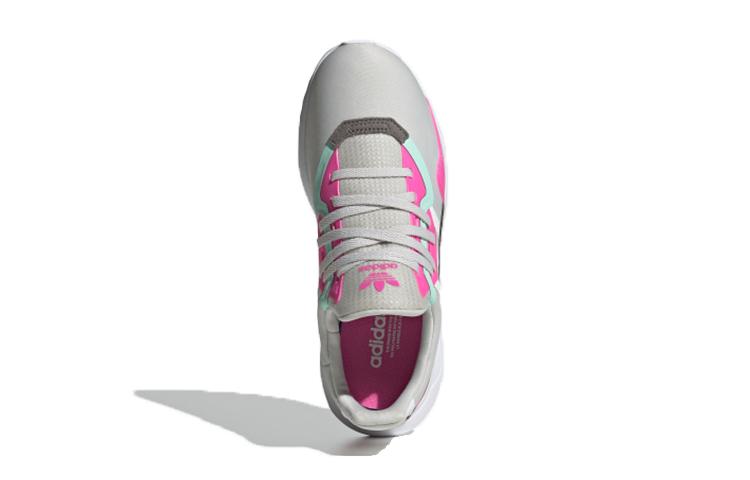 Adidas Originals Flex Collection Abrasion Resistant Breathable Low top Kids Lifestyle Shoes Gray Pink FX5320