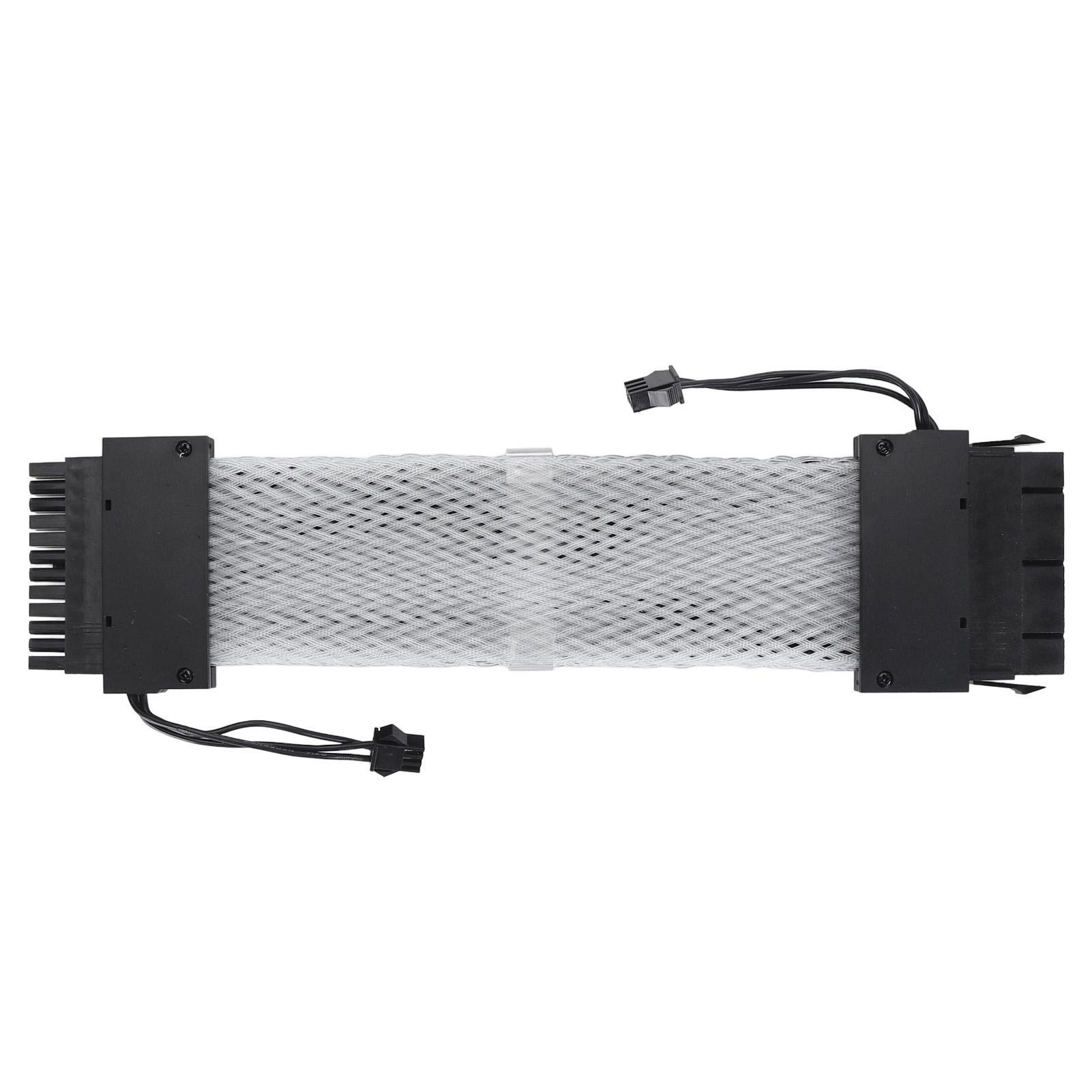 

Двусторонний 24-контактный адресуемый RGB кабель-удлинитель питания, сетчатый тип, красочный кабель ARGB для синхронизации с блоком питания для