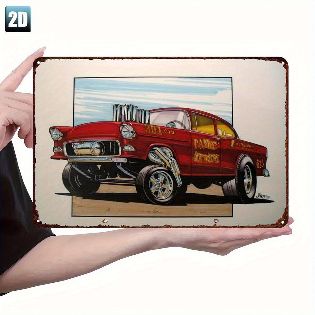 Canada Maple Leaf Vintage Retro Wall Decor Man Cave Maple Leaf Wall Decor Plano Classic Red Racing Car Metal Tin Sign Vin