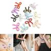 100Pcs Butterfly Knot Hairpiece Accessories Bowknot Pendant for Bracelet Necklace Clothing Embellishment for Daily Use
