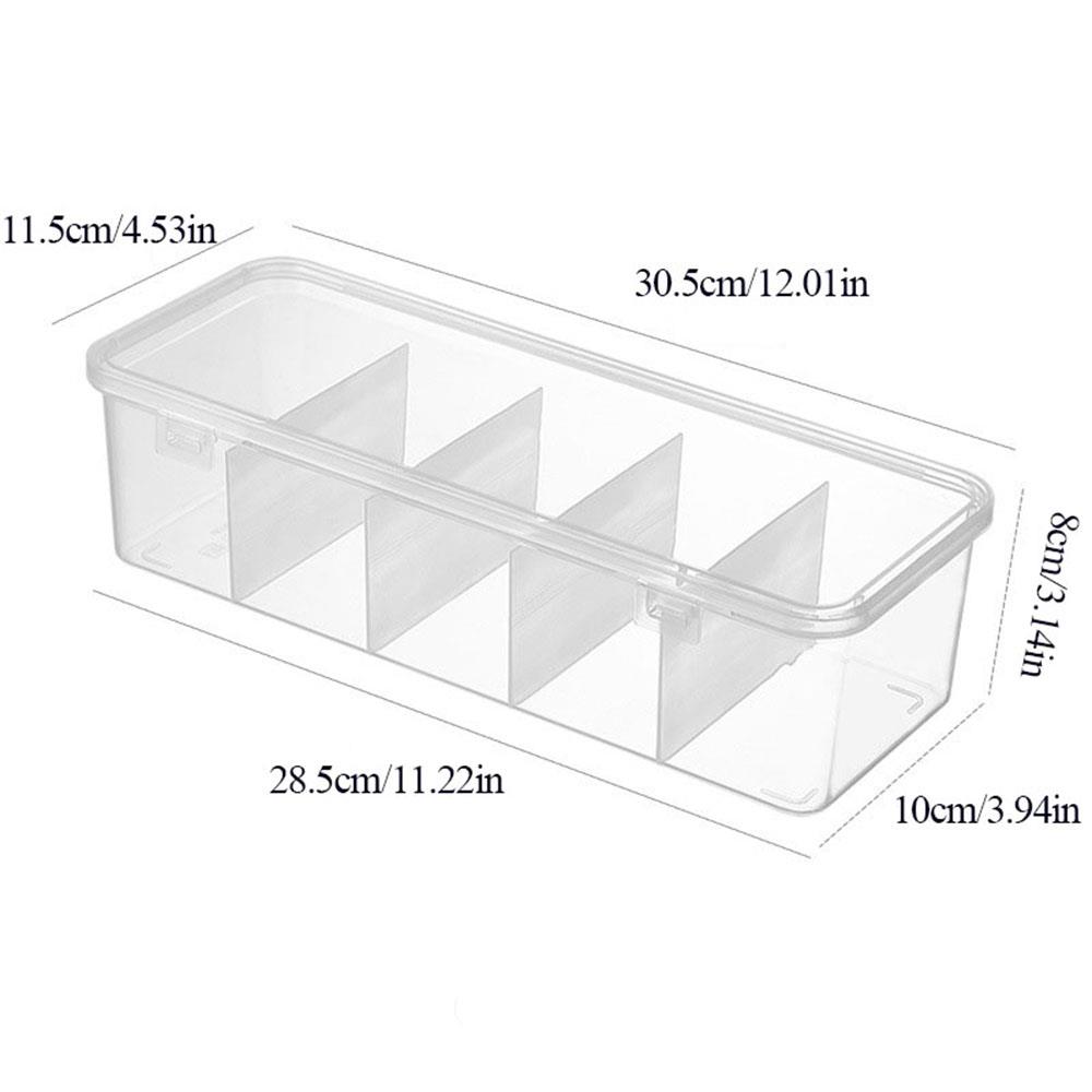 Transparent Cable Storage Containers Dustproof For Data And Charging Cords Storage Box Multifunctional Home Supplies Organizer