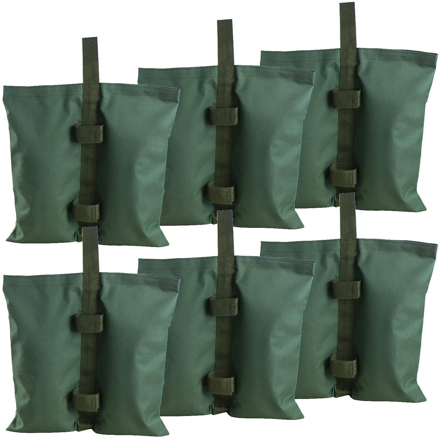 

Sutekus Sandbags for Securely Securing Tents and 6L Capacity of Weight Bags for Velcro Pack of 6 Tarps, (10kg Sand), Tents, Closure, (Army Green)