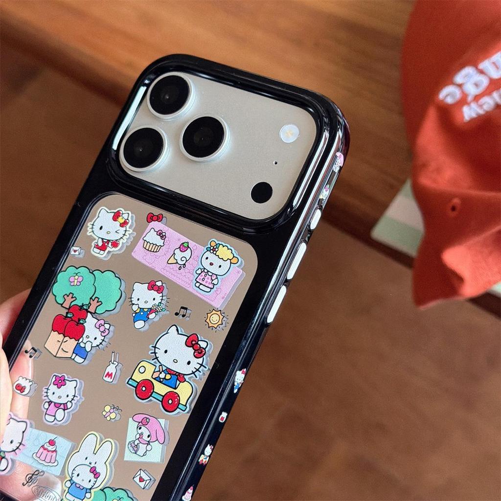 Side View Mirror Cute Cat iPhone 14/13 Pro Max Anti-Drop Case