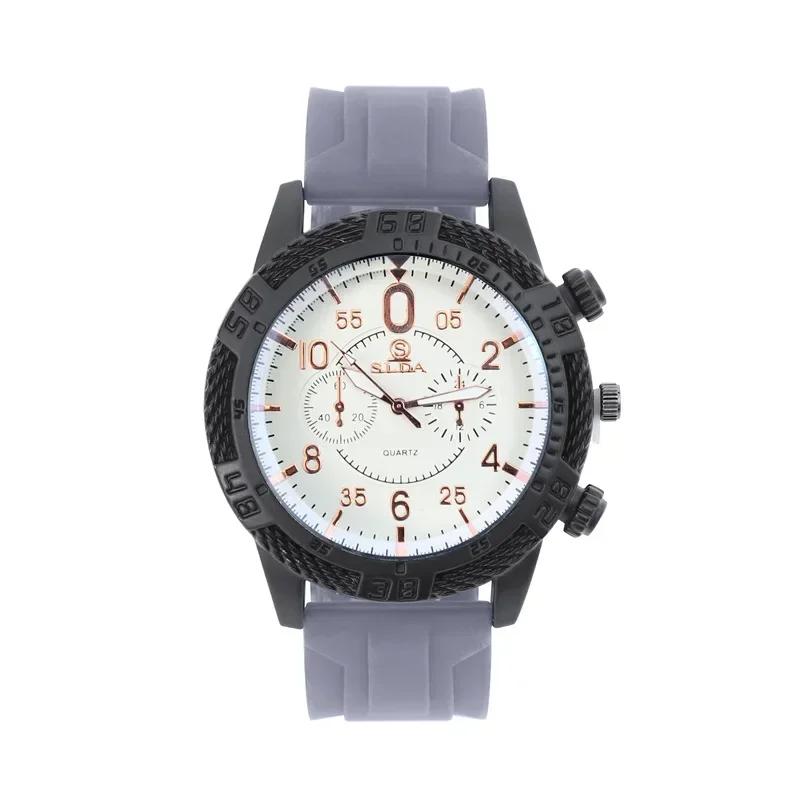 Fashion Calendar Silicone Tape Watch Classic Fashion Trend High-grade Temperament Men's Watch for Men