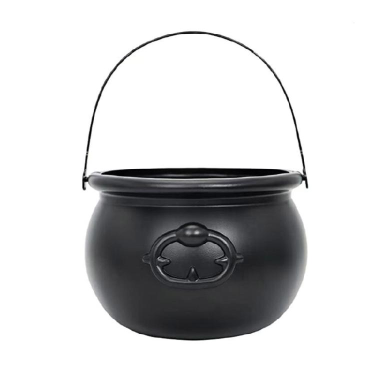 Multipurpose Halloween Theme Black Witch Cauldron Candy Basket for Birthday and Theme Parties Festives Accessories