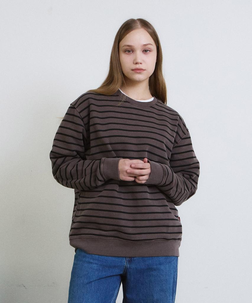 ADERNM Pigment Daily Stripe Sweatshirt (Mocka)