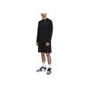 Nike Solo Swoosh Solid Crew Neck Pullover Sweatshirt Men Tops Black DX0885-010