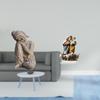 Buddha Figurine Tabletop Ornament Art Crafts Decorative Sculpture for Shelf Office Patio Home