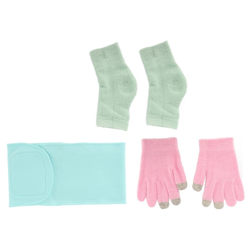 Touch Screen SPA Gel Socks Gloves Set Reusable Moisturizing Gel Gloves Socks for Cracked Dry Skin