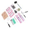 3 In 1 Eyelash Extension Kit Mannequin Head False Lashes Grafting Training Set for Makeup