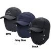 Men Women Winter Ski Cotton Winter Hats Warm Snow Cap Thick Balaclava Earflap Mask