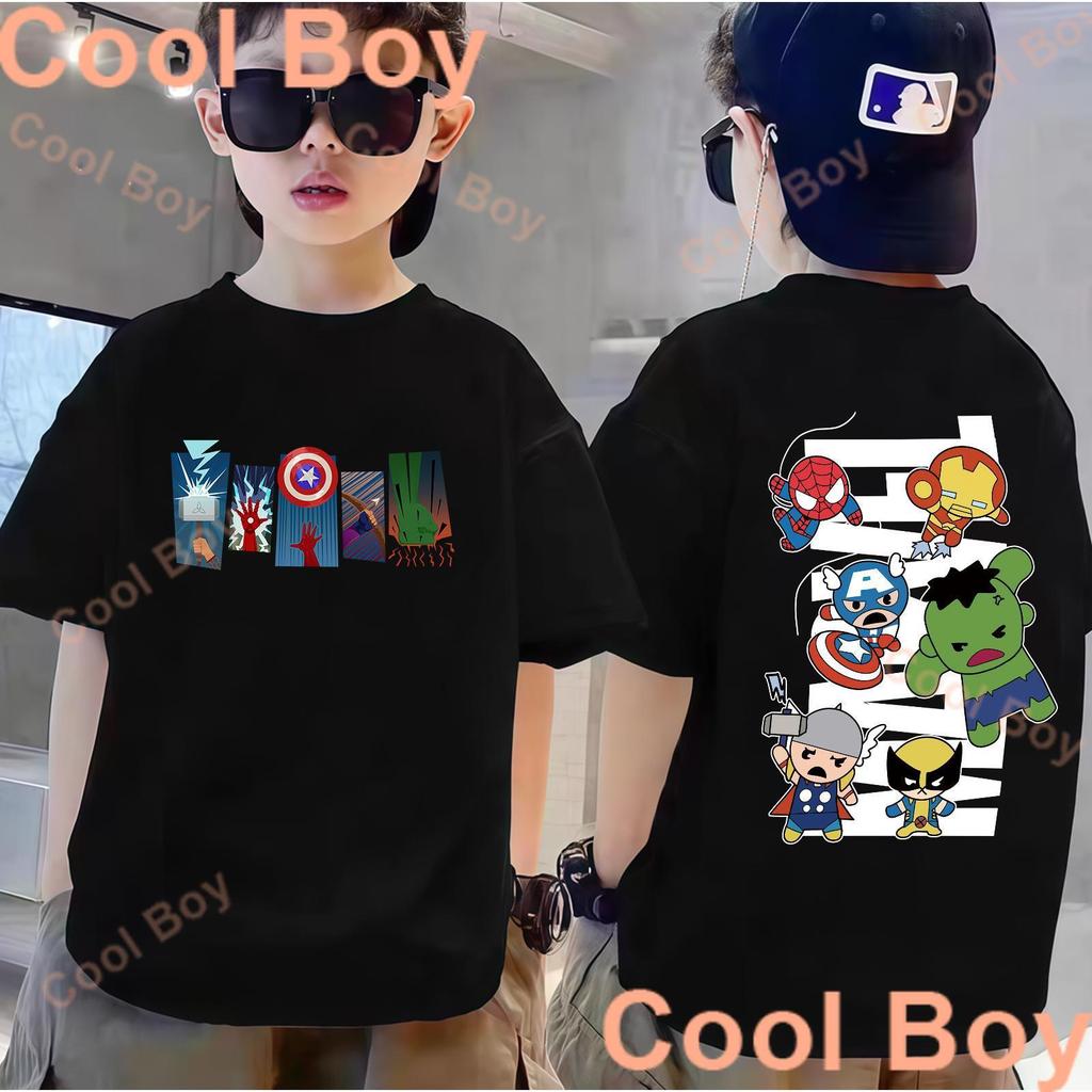 COD Fashionable and Cute Children's Clothing Cartoon Printed T-shirt