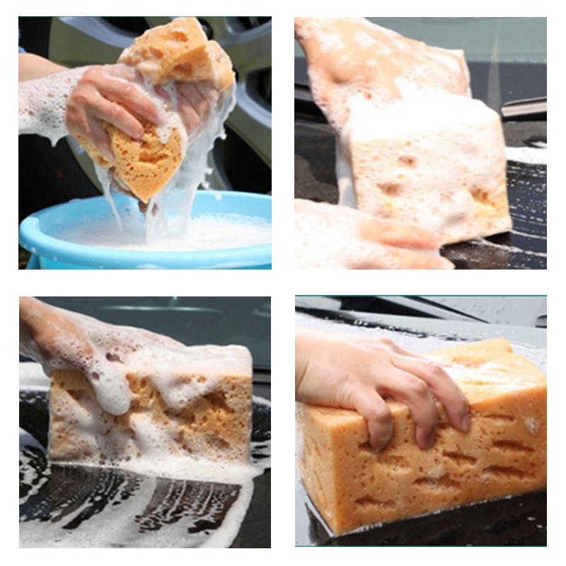 Car Wash Sponge Super Absorbent Extra Large Honeycomb Coral Cleaning Sponges Brush Dusting Car Cleaning Tools Auto Accessories