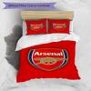 3pcs Duvet Cover Set (1*Duvet Cover + 2*Pillowcase, Without Core),football Team F.C Print Bedding Set, Bedroom Decor, All‑Season, Birthday Gift