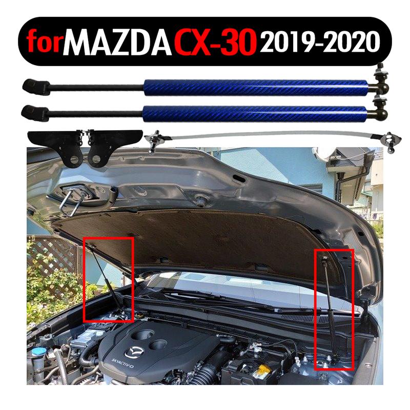 Pentru Mazda CX-30 CX30 - Capotă Față Capotă Modificare Bare cu Pistoane pe Gaz Șoc Amortizor Fibra de Carbon Arc Amortizor Suporturi Ridicare Amortizor