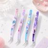 Anti-static Curved Stickers Tweezers High Precision Eyelash Curler Miniature Scene Stickers