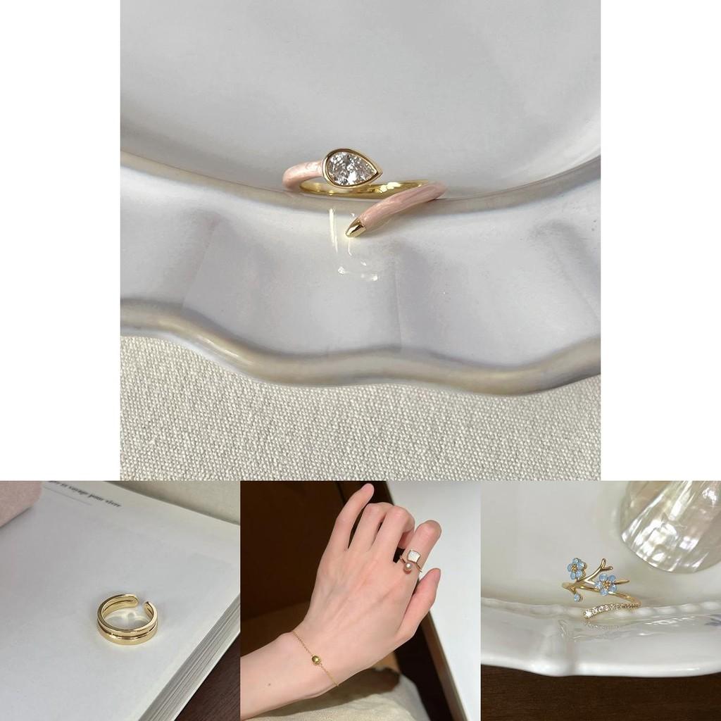 Stylish S925 Pure Silver Ring Featuring Distinctive Flower And Pearl Elements