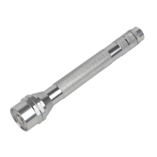 LED Flashlight with Telescoping Magnetic Pickup Tool Outdoor Camping Hiking Car Repair Emergency Handheld Flash Lamp with Extendable Magnet Stick