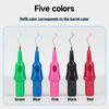20pcs Ballpoint Tattoo Cartridge Needles 5 Colors Tattoo Practice Needles Beginner Designer Drawing Practice for Tattoo Machine