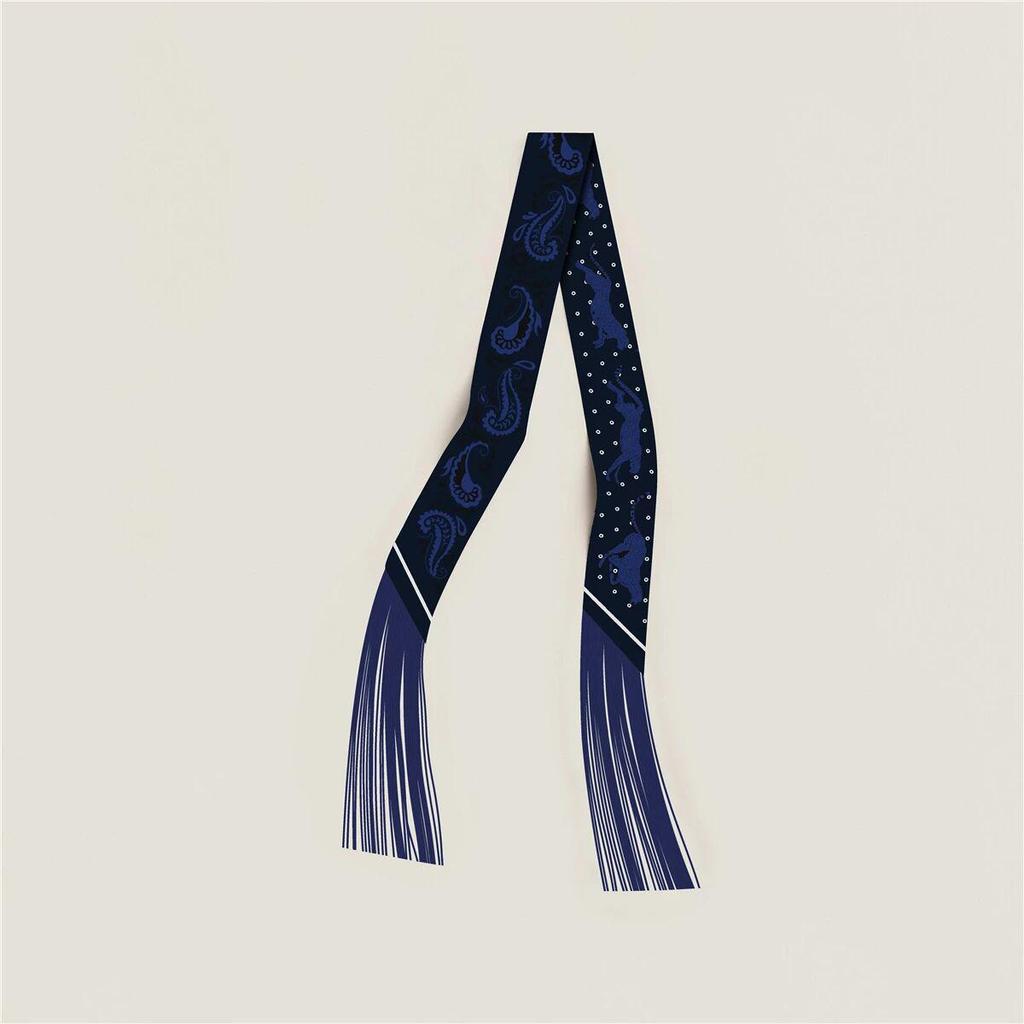 Dámská keprová hedvábná stuha v korejském stylu: Všestranný doplněk ke šále a tašce