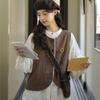 Johnature Forest Style Embroidered Shirt For Women Spring French Retro Casual Women Tops