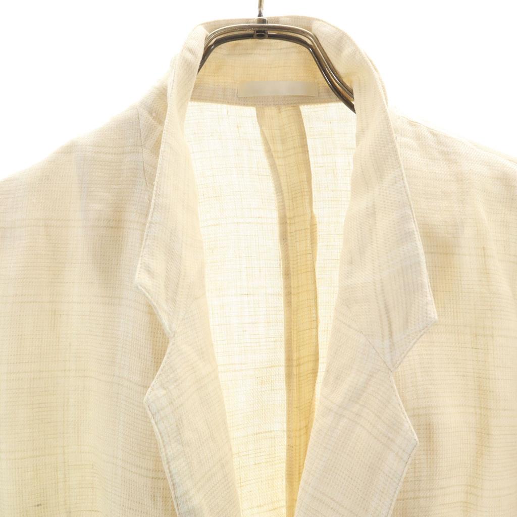 Burberrys 90s Linen Old Check Pattern tailored jacket 5AP beige Women Used