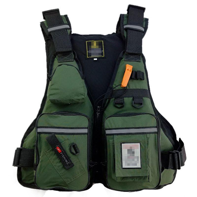 Verstellbare Auftriebs-Segel-Kajak-Kanu-Fliegenfischer-Rettungsweste mit Mehreren Taschen**
