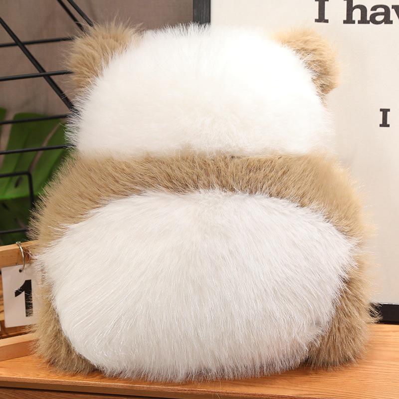 Cute Panda Imitation Wool Back Cushion for Sofa or Bedside