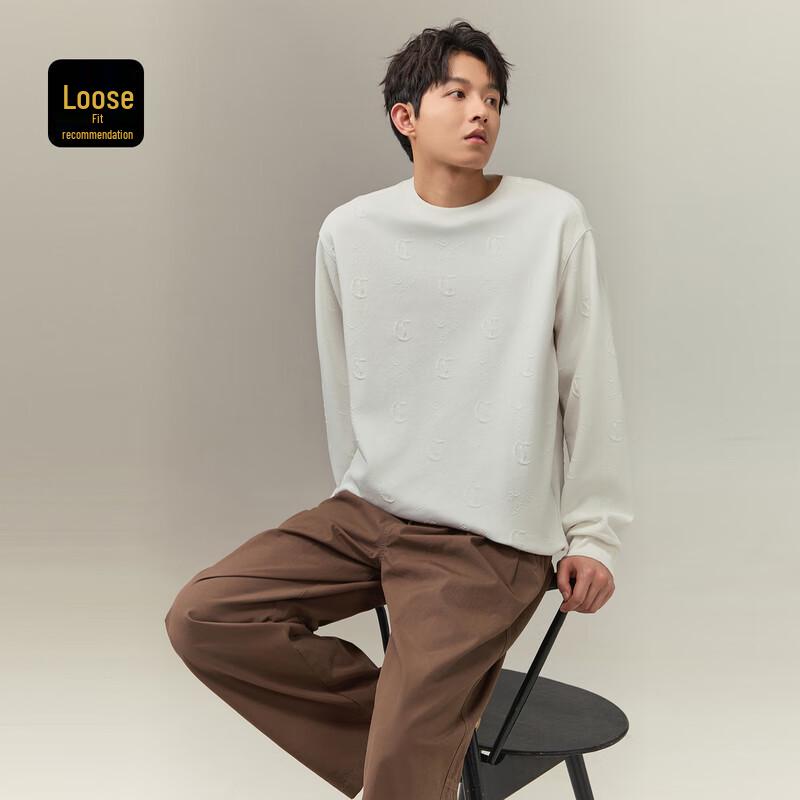 Cabbeen Men's Monogram Jacquard Sweatshirt