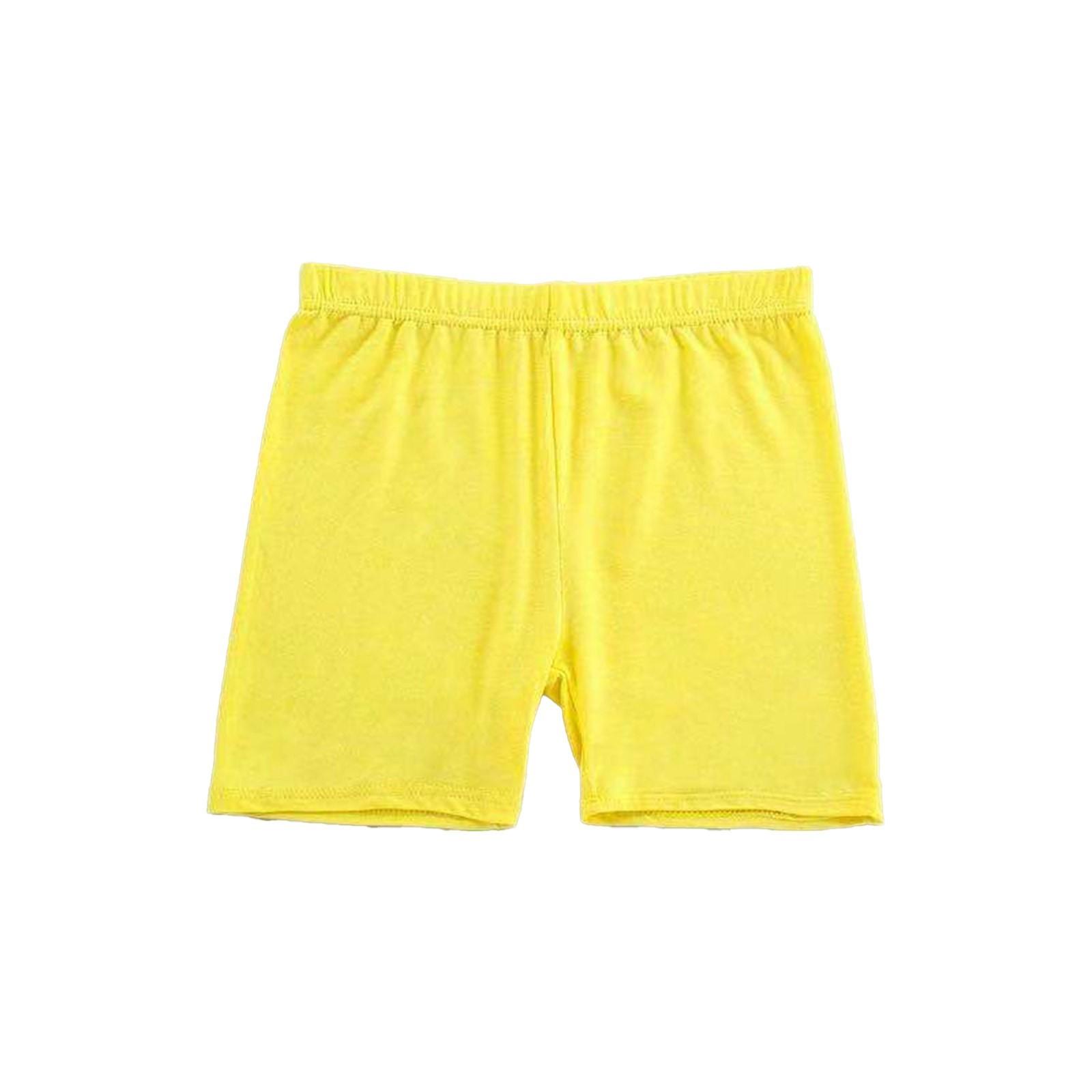 

19 цветов, супер мягкие шорты для девочек, разные размеры, летние короткие леггинсы 170 жёлтый