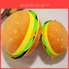 Oreiller Burger en Peluche Coussin Doux en Coton pour Décoration de Salle de Jeux pour Enfants