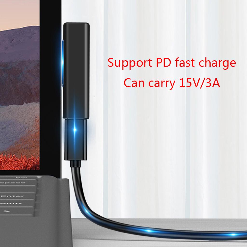 USB Typ C Netzteil Magnetisch für Kopf-Konverter USB C Buchse Adapter für Surface Pro 3 4 5 6 Surface Book USB C Adap