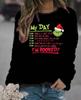 Unisex Christmas Green Grinch Hoodie with Letter Print