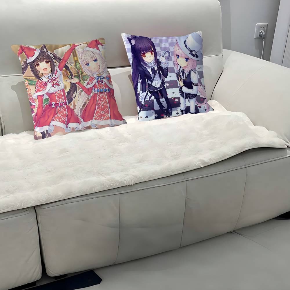 Anime N-Nekoparas Pillowcases Home Bedding Decorative Pillow Cover Wedding Super Soft Pillow Case
