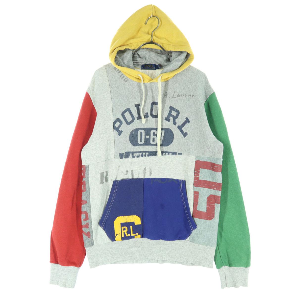 

POLO RALPH LAUREN Crazy pattern Long sleeve Sweatshirts SP gray Men s Used