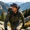 Chapéu de Sol para Homens Mulheres Aba Larga Chapéu de Pesca Corda à Prova de Vento Ajustável Chapéu de Proteção Solar Respirável Chapéu de Verão para Viagens ao Ar Livre Caminhada Acampamento