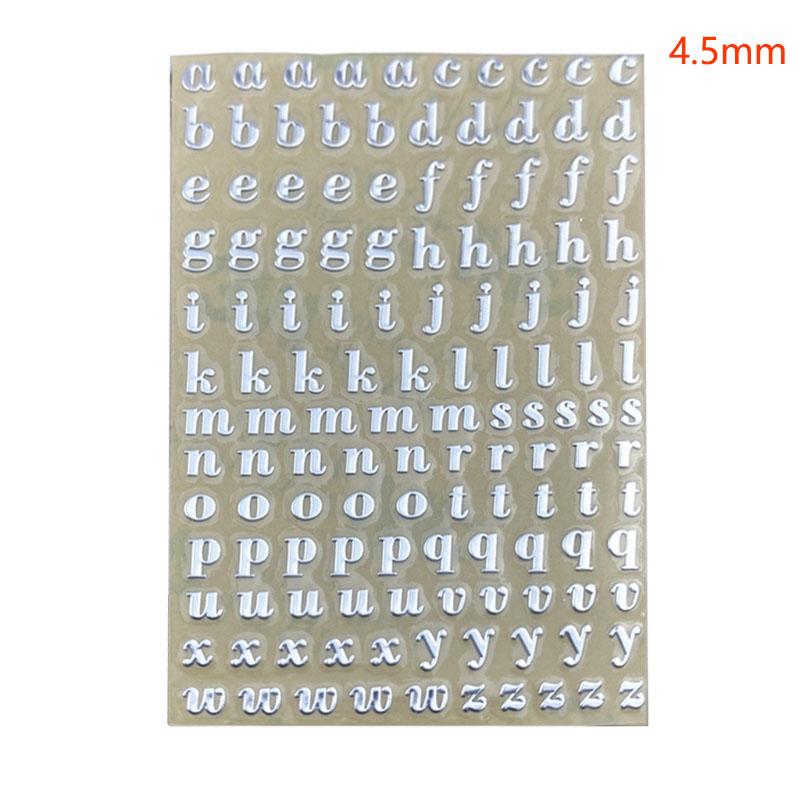 1 szt./5/6 szt./zestaw Metalowe Naklejki Litery Wielkie Małe Litery Naklejki Samoprzylepne 26 Liter Naklejki Drop Shipping