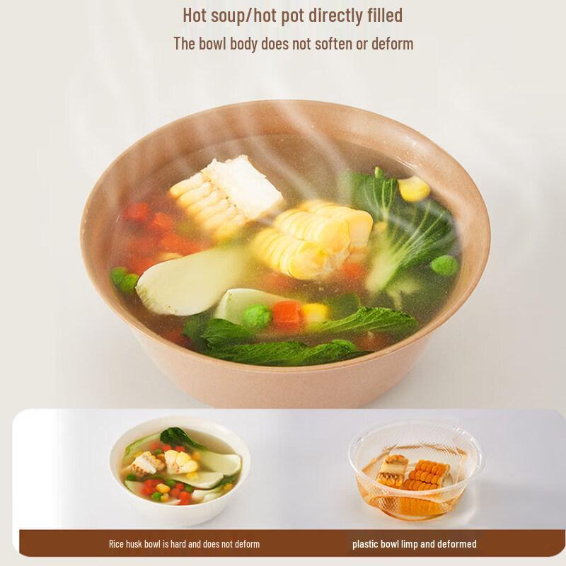 Rice Husk Disposable Picnic Dining Set
