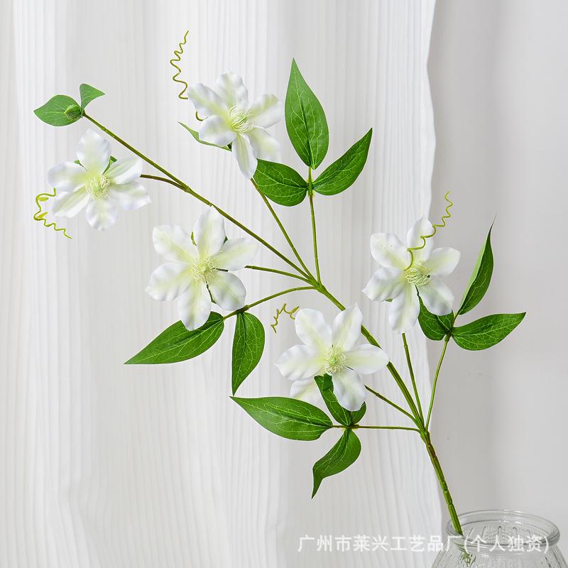 Artificial Clematis Wedding Arrangement for Home, Photography, Ornaments, and Courtyard Decor