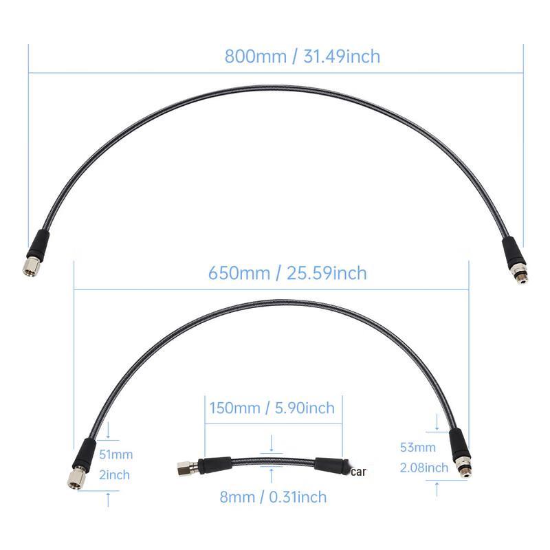 WEZHO Braided Carbon Fiber Diving High-Pressure Hose