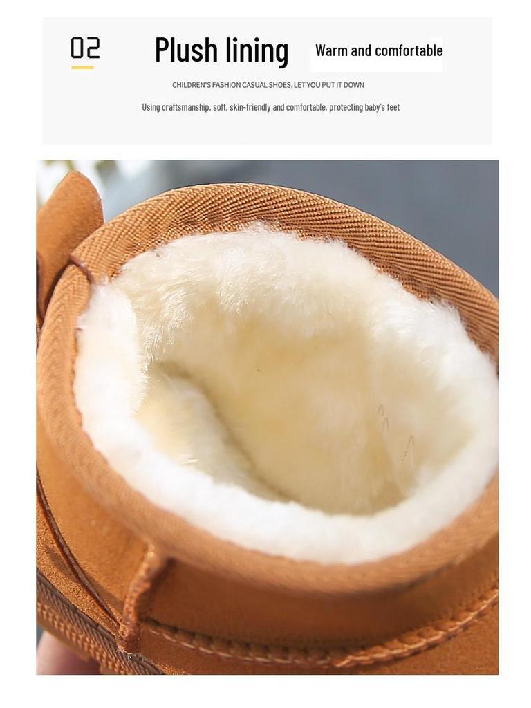 Botas de Nieve de Invierno 2025 para Niños - Moda Clásica para Niños y Niñas