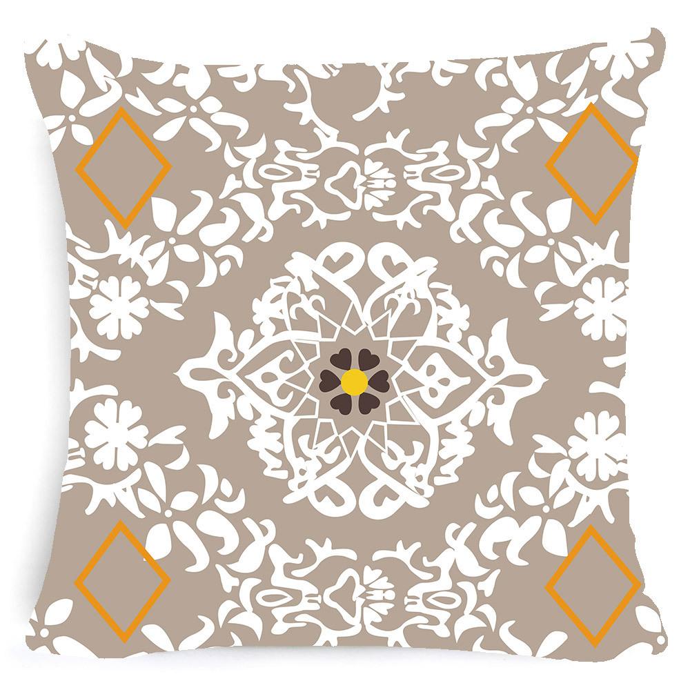 

Linen Pillow Removable and Washable Home Sofa Cushion Cover Car Lumbar Pillow Office Nap Pillow Cover 45 * 45 (including pillow core)